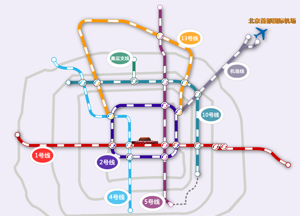 北京机场联络线规划图图片